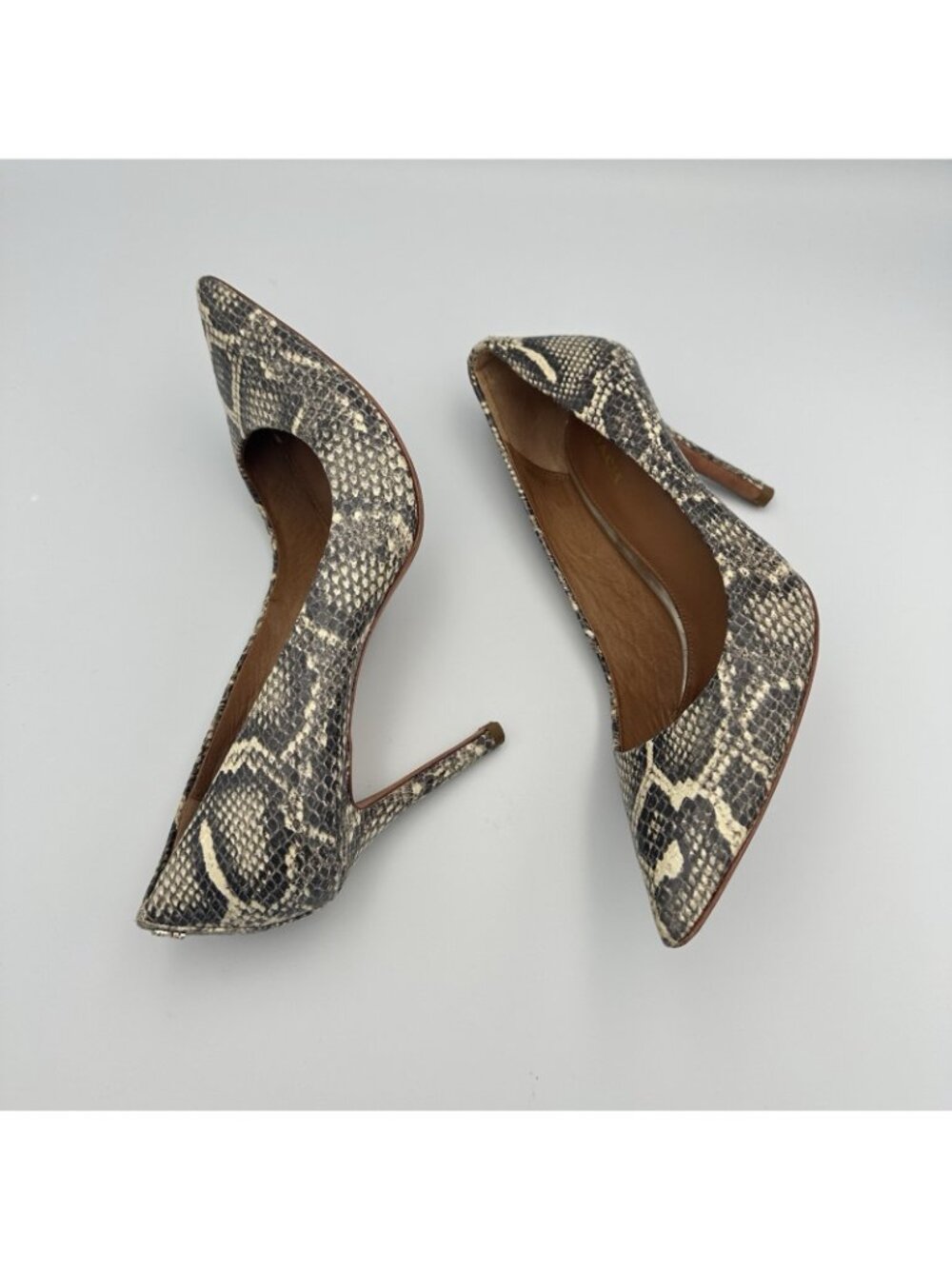 Coach Teddie Pumps Women's 8 US Leather Animal Print Heels Shoes Q4676/A6473 - Picture 6 of 15